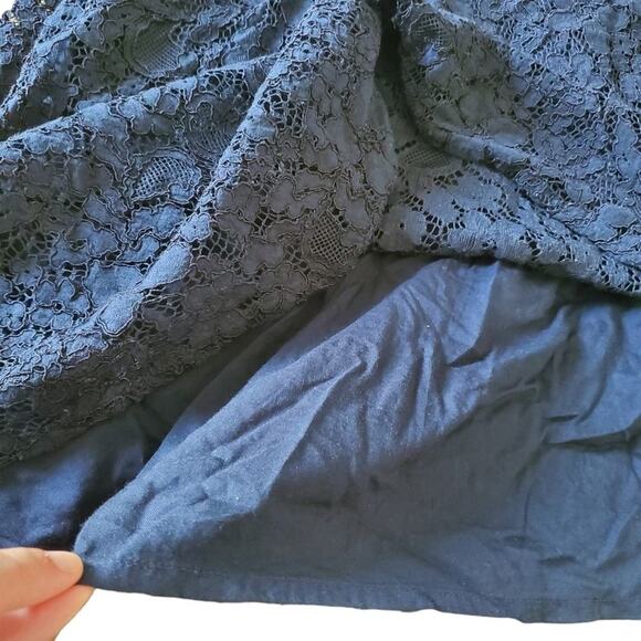 Abercrombie and Fitch Navy lace cami halter top size S - Picture 8 of 10